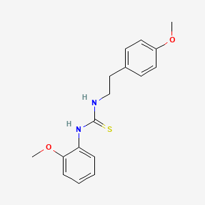 molecular formula C17H20N2O2S B5764069 N-(2-methoxyphenyl)-N'-[2-(4-methoxyphenyl)ethyl]thiourea 