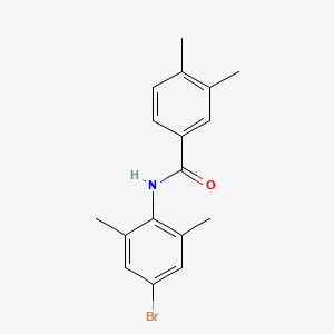 molecular formula C17H18BrNO B5764078 N-(4-bromo-2,6-dimethylphenyl)-3,4-dimethylbenzamide 