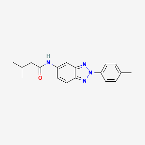 molecular formula C18H20N4O B5764095 3-methyl-N-[2-(4-methylphenyl)-2H-1,2,3-benzotriazol-5-yl]butanamide 