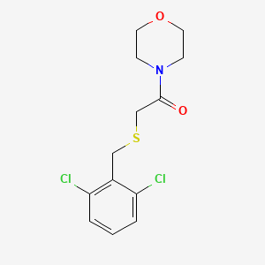 molecular formula C13H15Cl2NO2S B5764152 4-{[(2,6-dichlorobenzyl)thio]acetyl}morpholine 