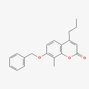 7-(benzyloxy)-8-methyl-4-propyl-2H-chromen-2-one