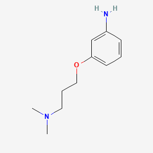 molecular formula C11H18N2O B576416 3-[3-(Dimethylamino)propoxy]aniline CAS No. 1135-26-8
