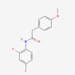 molecular formula C15H13F2NO2 B5764164 N-(2,4-difluorophenyl)-2-(4-methoxyphenyl)acetamide 
