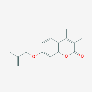molecular formula C15H16O3 B5764214 3,4-dimethyl-7-[(2-methyl-2-propen-1-yl)oxy]-2H-chromen-2-one 