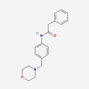 molecular formula C19H22N2O2 B5764227 N-[4-(4-morpholinylmethyl)phenyl]-2-phenylacetamide 
