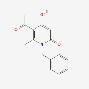 B576425 5-Acetyl-1-benzyl-4-hydroxy-6-methylpyridin-2(1H)-one CAS No. 1151-10-6