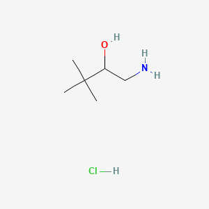 B576427 1-Amino-3,3-dimethylbutan-2-OL hydrochloride CAS No. 1438-15-9