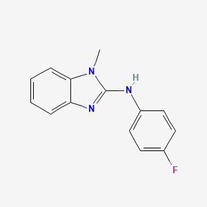 molecular formula C14H12FN3 B5764270 N-(4-fluorophenyl)-1-methyl-1H-benzimidazol-2-amine 