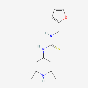 molecular formula C15H25N3OS B5764273 N-(2-furylmethyl)-N'-(2,2,6,6-tetramethyl-4-piperidinyl)thiourea 