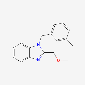 molecular formula C17H18N2O B5764280 2-(methoxymethyl)-1-(3-methylbenzyl)-1H-benzimidazole 