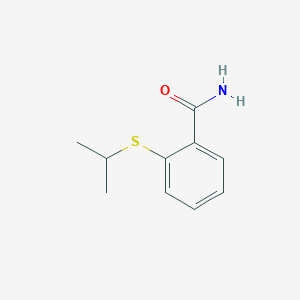 molecular formula C10H13NOS B5764324 2-（异丙硫基）苯甲酰胺 