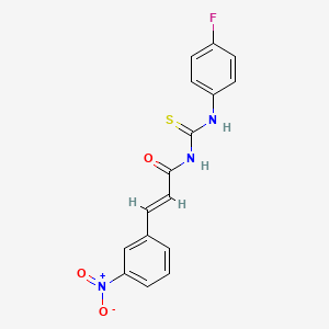 N-{[(4-fluorophenyl)amino]carbonothioyl}-3-(3-nitrophenyl)acrylamide