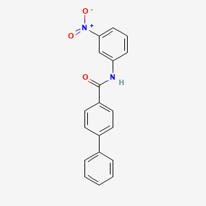 molecular formula C19H14N2O3 B5764342 N-(3-nitrophenyl)-4-biphenylcarboxamide 