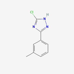 molecular formula C9H8ClN3 B5764344 3-chloro-5-(3-methylphenyl)-4H-1,2,4-triazole CAS No. 59301-30-3