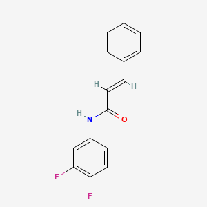 molecular formula C15H11F2NO B5764361 N-(3,4-difluorophenyl)-3-phenylacrylamide 