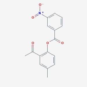 2-acetyl-4-methylphenyl 3-nitrobenzoate