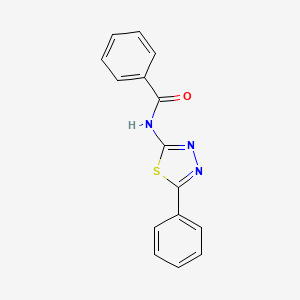 molecular formula C15H11N3OS B5764382 N-(5-苯基-1,3,4-噻二唑-2-基)苯甲酰胺 