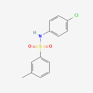 molecular formula C13H12ClNO2S B5764385 N-(4-chlorophenyl)-3-methylbenzenesulfonamide 