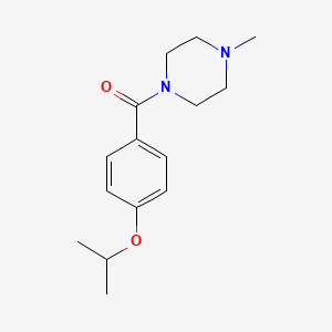 molecular formula C15H22N2O2 B5764386 1-(4-isopropoxybenzoyl)-4-methylpiperazine 