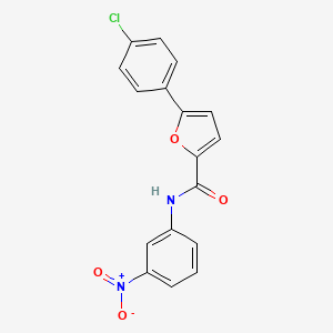 molecular formula C17H11ClN2O4 B5764393 5-(4-chlorophenyl)-N-(3-nitrophenyl)-2-furamide 