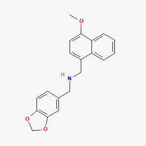 molecular formula C20H19NO3 B5764401 (1,3-benzodioxol-5-ylmethyl)[(4-methoxy-1-naphthyl)methyl]amine 