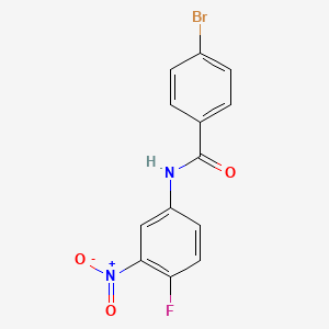 molecular formula C13H8BrFN2O3 B5764414 4-bromo-N-(4-fluoro-3-nitrophenyl)benzamide 