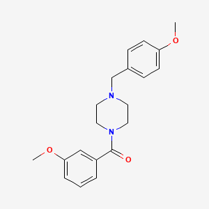 molecular formula C20H24N2O3 B5764424 1-(3-methoxybenzoyl)-4-(4-methoxybenzyl)piperazine 