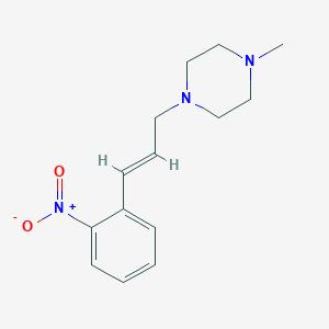 molecular formula C14H19N3O2 B5764441 1-methyl-4-[3-(2-nitrophenyl)-2-propen-1-yl]piperazine 