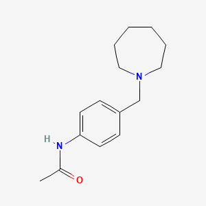 molecular formula C15H22N2O B5764450 N-[4-(1-azepanylmethyl)phenyl]acetamide 