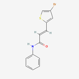 molecular formula C13H10BrNOS B5764458 3-(4-bromo-2-thienyl)-N-phenylacrylamide 