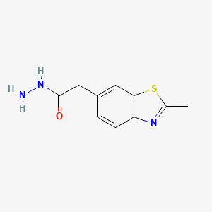 B576446 2-(2-Methyl-1,3-benzothiazol-6-yl)acetohydrazide CAS No. 1439-71-0