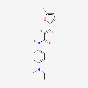 molecular formula C18H22N2O2 B5764476 N-[4-(diethylamino)phenyl]-3-(5-methyl-2-furyl)acrylamide 