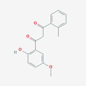 molecular formula C17H16O4 B5764481 1-(2-hydroxy-5-methoxyphenyl)-3-(2-methylphenyl)-1,3-propanedione 