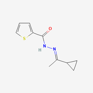 molecular formula C10H12N2OS B5764488 N'-(1-cyclopropylethylidene)-2-thiophenecarbohydrazide 