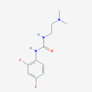 molecular formula C11H15F2N3O B5764493 N-(2,4-difluorophenyl)-N'-[2-(dimethylamino)ethyl]urea 