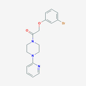 molecular formula C17H18BrN3O2 B5764514 1-[(3-bromophenoxy)acetyl]-4-(2-pyridinyl)piperazine 
