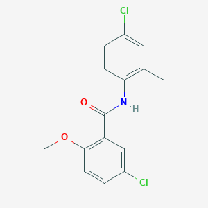 molecular formula C15H13Cl2NO2 B5764566 5-chloro-N-(4-chloro-2-methylphenyl)-2-methoxybenzamide 