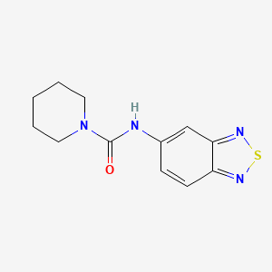 molecular formula C12H14N4OS B5764573 N-2,1,3-benzothiadiazol-5-yl-1-piperidinecarboxamide 