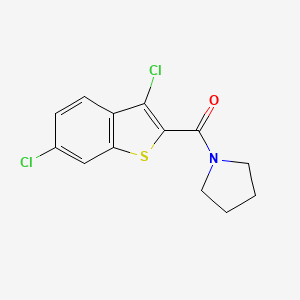 molecular formula C13H11Cl2NOS B5764584 1-[(3,6-dichloro-1-benzothien-2-yl)carbonyl]pyrrolidine 