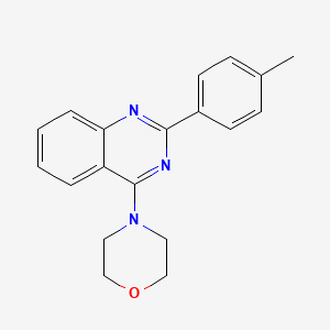 molecular formula C19H19N3O B5764587 2-(4-methylphenyl)-4-(4-morpholinyl)quinazoline 
