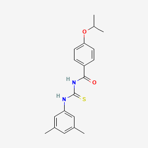molecular formula C19H22N2O2S B5764605 N-{[(3,5-dimethylphenyl)amino]carbonothioyl}-4-isopropoxybenzamide 