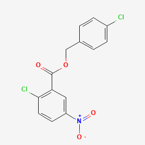 molecular formula C14H9Cl2NO4 B5764627 4-chlorobenzyl 2-chloro-5-nitrobenzoate 