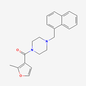 molecular formula C21H22N2O2 B5764641 1-(2-methyl-3-furoyl)-4-(1-naphthylmethyl)piperazine 