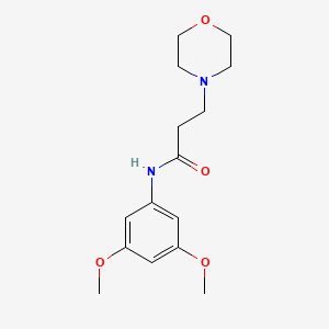 molecular formula C15H22N2O4 B5764643 N-(3,5-dimethoxyphenyl)-3-(4-morpholinyl)propanamide 