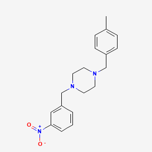 1-(4-methylbenzyl)-4-(3-nitrobenzyl)piperazine