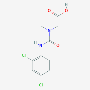 molecular formula C10H10Cl2N2O3 B5764653 N-{[(2,4-dichlorophenyl)amino]carbonyl}-N-methylglycine 