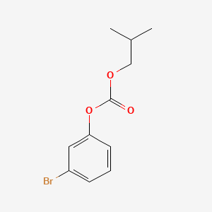 molecular formula C11H13BrO3 B5764659 3-bromophenyl isobutyl carbonate CAS No. 5406-69-9