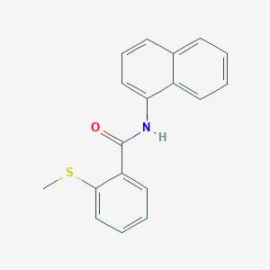 molecular formula C18H15NOS B5764664 2-(methylthio)-N-1-naphthylbenzamide 