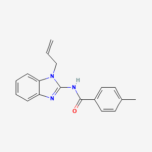molecular formula C18H17N3O B5764666 N-(1-allyl-1H-benzimidazol-2-yl)-4-methylbenzamide 