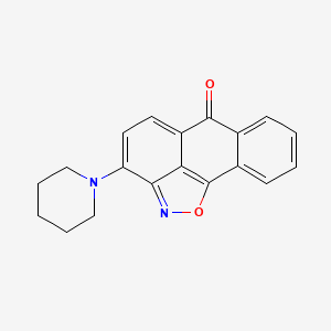 molecular formula C19H16N2O2 B5764713 3-(1-piperidinyl)-6H-anthra[1,9-cd]isoxazol-6-one 